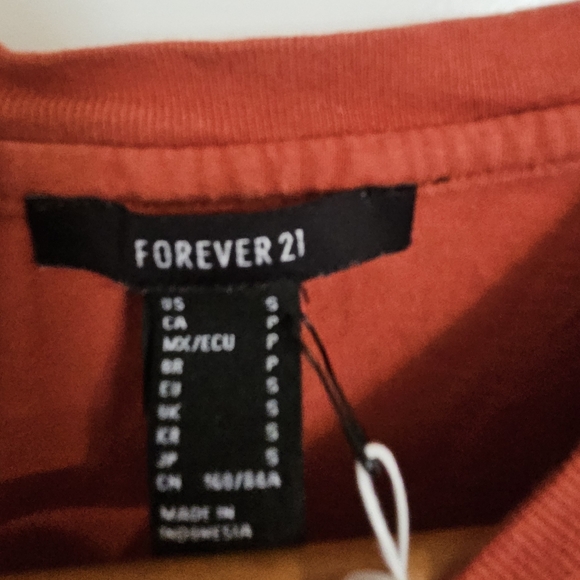 Sold Mercari Rust Orange crop top Forever 21 size Small - Picture 3 of 4
